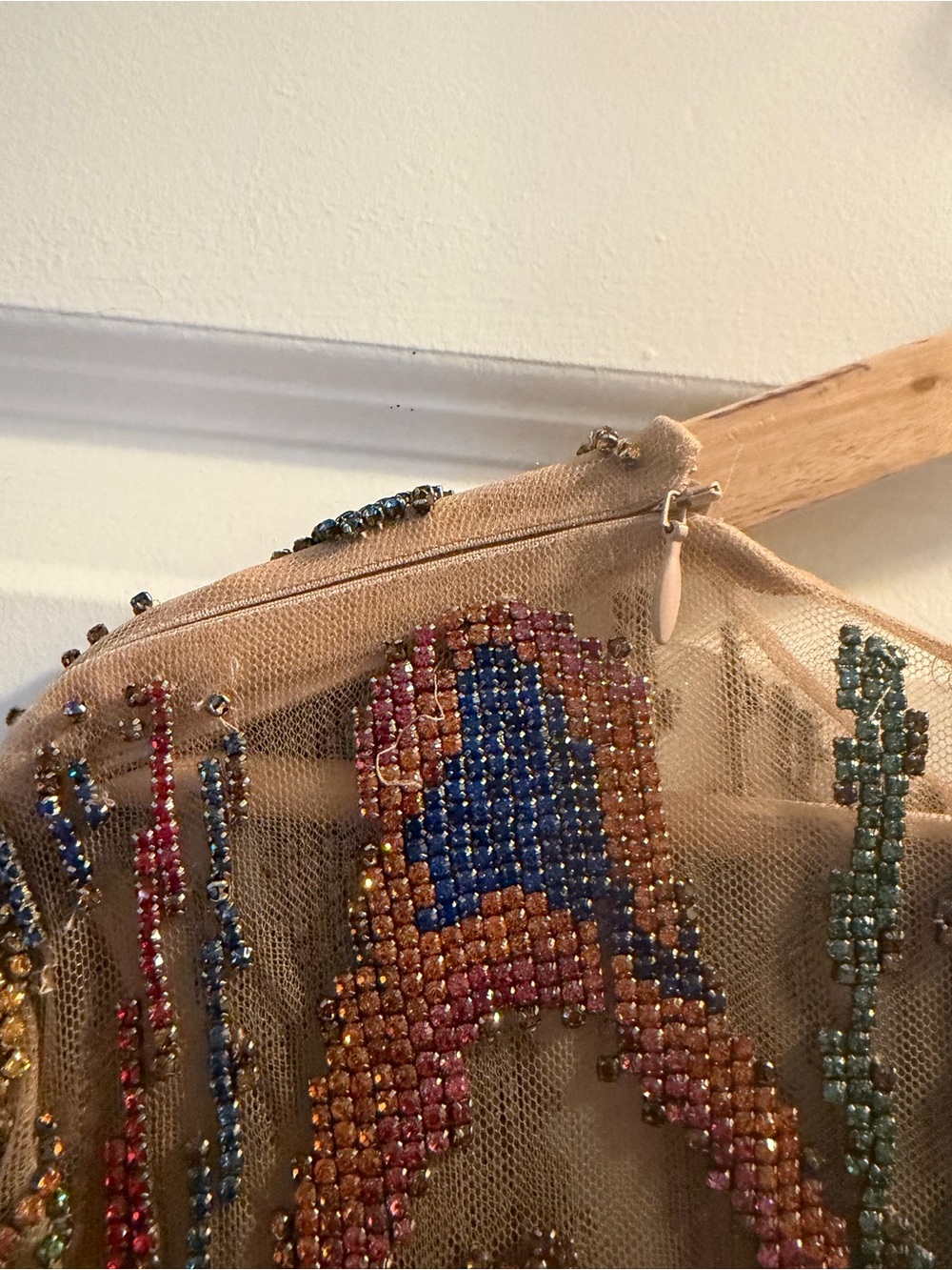 Balmain Multicolor Rhinestone Evening Dress - Picture 4 of 10
